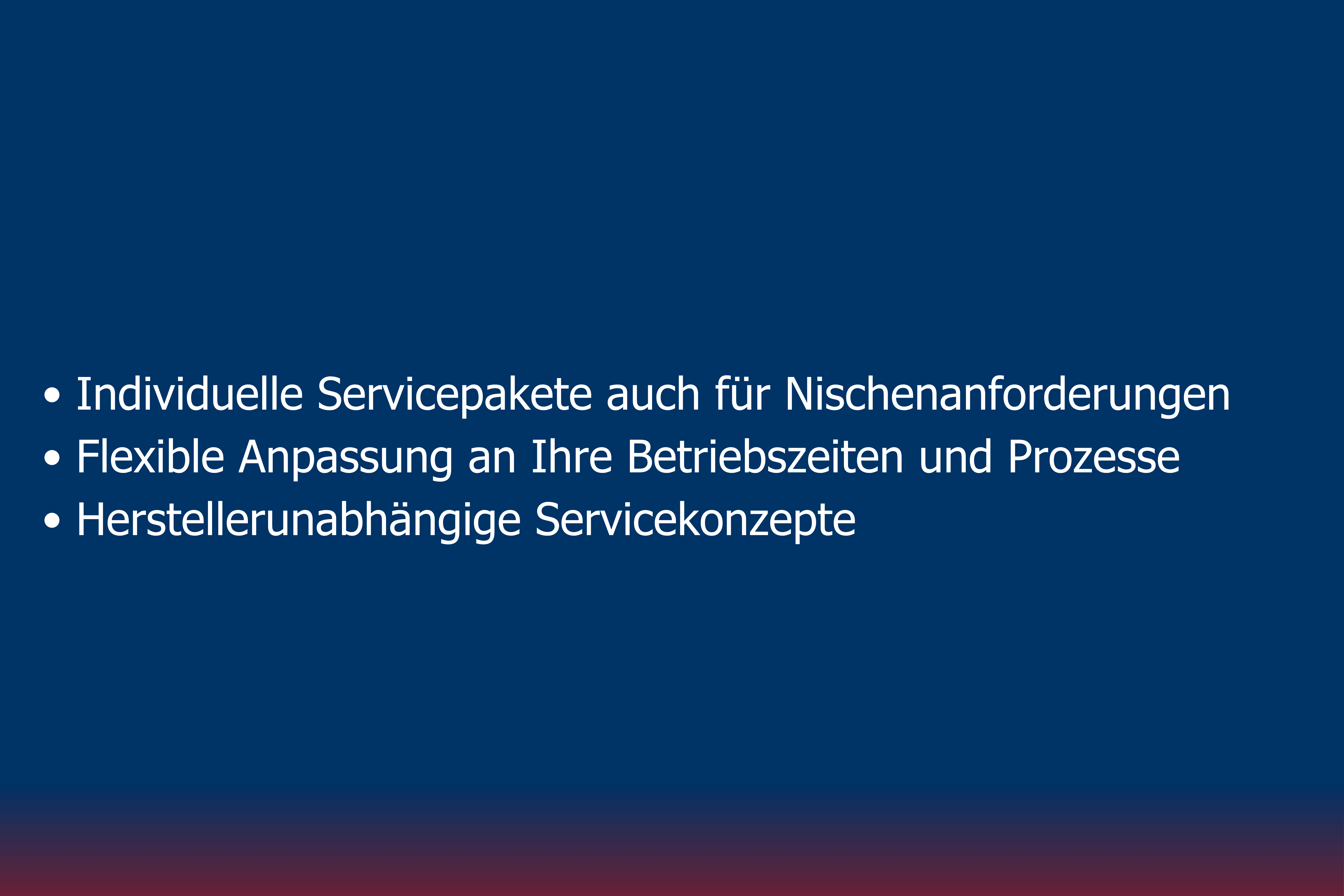 Maßgeschneiderte Lösungen